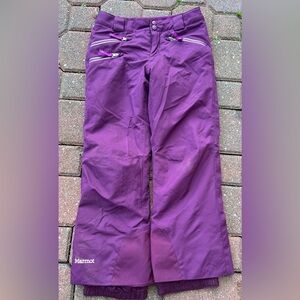 MARMOT girls purple snowpants